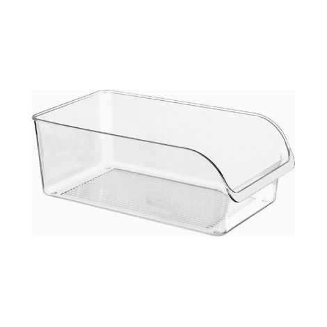 Sollbry 1Pièces Grand Organisateur de Réfrigérateur-Bac à Légumes de Qualité Alimentaire, Organisateur Transparent Sans Pour Cuisine,32×11×13cm (1/5)