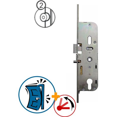 Ferco – Serrure à larder TRIMATIC ajustable – Entraxe 70mm – Mécanisme à galets – Verrouillage automatique – Installation réversible