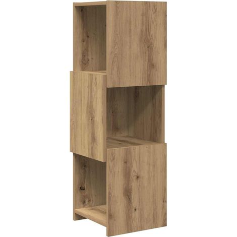 Maison Exclusive - Mobile angolare Rovere artigianale 30,5x30x95cm