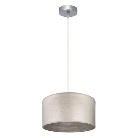 Colgante Tania 1xe27 Niquel/madera Gris Regx30x30 Cm (1/2)