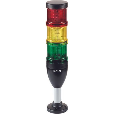 Columna de señalización SL7-100-L-RYG-24LED, dispositivo completo (rojo, amarillo y verde)
