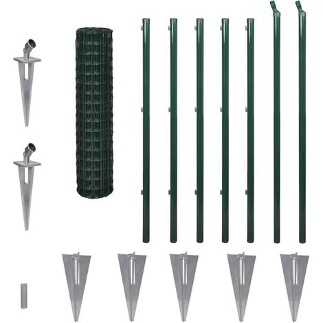 Euro Fence Steel 10x1.2 m Green vidaXL