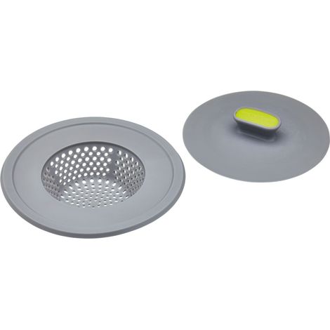 Kitchen Craft Spülbeckensieb, Farbe Grau und Grün, Einheitsgröße