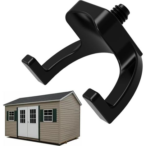 Ganchos para colgar herramientas en cobertizos  Portaherramientas para cobertizos de jardín, soporte resistente para estantes, accesorios para científicos, industriales, hogar, jardín, patio, pared, e (1/5)