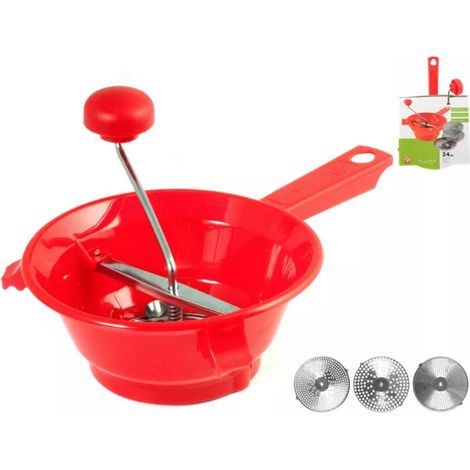 passaverdure con 3 accessori rosso (1/3)