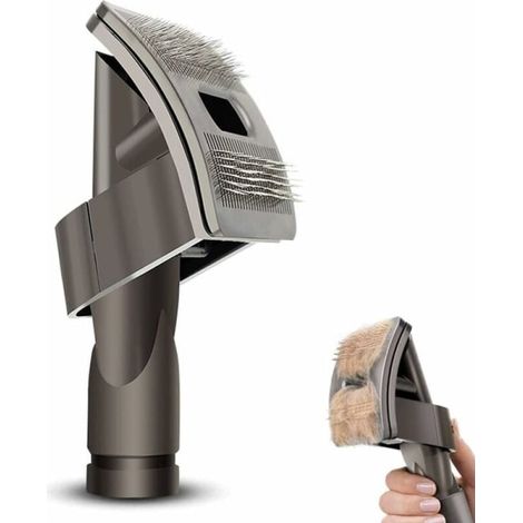 Brosse de toilettage chien et chat, peigne anti-peluches pour animaux, accessoire compatible aspirateur Dyson V6, DC24, DC25, DC35, DC45, DC65, DC66, idéal pour retirer les poils. (1/5)