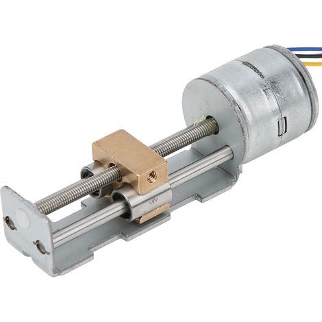 Moteur pas à pas linéaire miniature avec vis mère et écrou pour projets DIY, glissière de 20mm, 2 phases et 4 fils. (1/5)