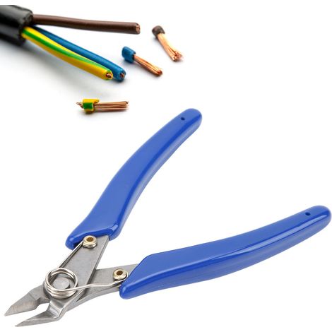 Pince électronique industrielle 306, ciseaux électroniques en acier au chrome-vanadium, pince de précision 5 pouces, pince à mâchoires diagonales, pince coupante pour fil de cuivre et plastique (1/5)