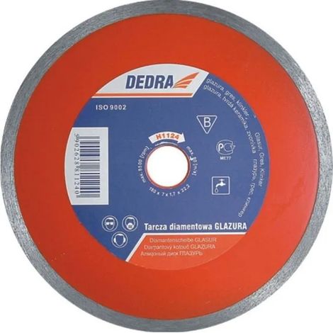 Disque diamant Dedra h1122 coupe humide 125 mm (1/3)