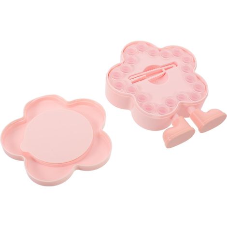 Boîte à dents de lait pour enfants, en plastique, avec compartiments séparés, en forme de fleur. Boîte de rangement sûre et durable pour les dents de lait des garçons et des filles. Porte-dents pour l (1/5)
