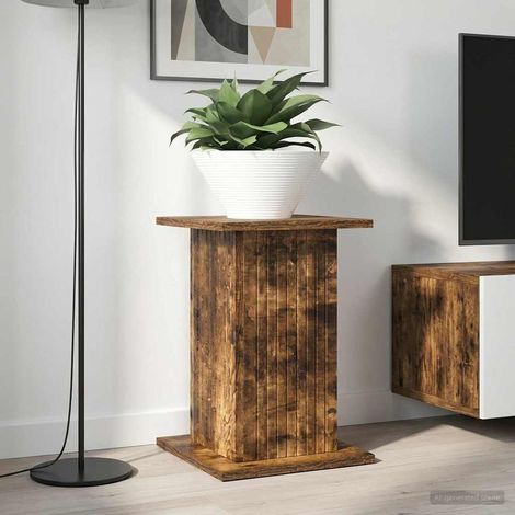 vidaXL Plant Stand 2 pcs Smoked Oak 30.5 x 30 x 43 cm Engineered Wood (1/5)