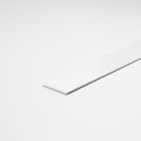Barre Plate Alu Blanc Arcansas Profilé Aluminium Blanc à Monter Soi-même - Arcansas