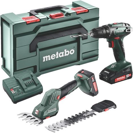 Metabo Akkuset Combo Set 2.2.5 18V BS 18 + SGS 18 LTX Q metaBOX 165 L (1/3)