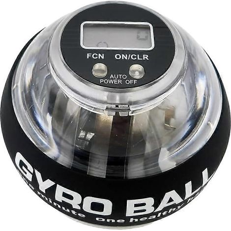 Balle de torsion avec compteur - Balle gyroscopique de renforcement du poignet à démarrage automatique, appareil d'entraînement de la force de préhension avec lumières LED à démarrage automatique (1/5)