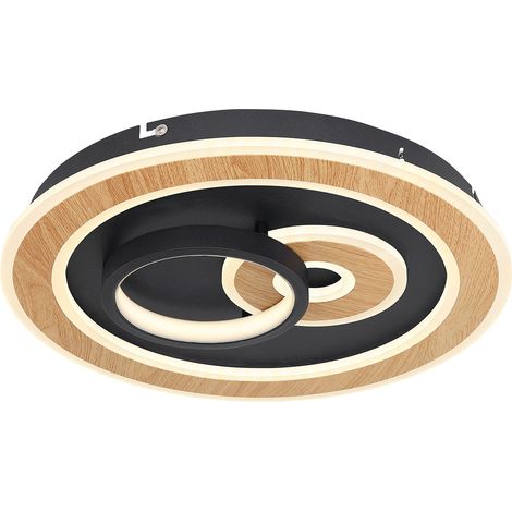 Globo - plafón - Chessy - negro - metal - Ø 40cm - LED - (1/4)
