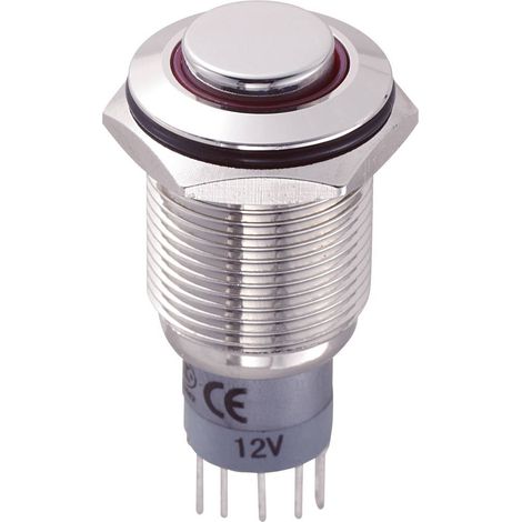 Interrupteur antivandalisme TRU COMPONENTS LAS2GQH-11ZE/R/12V/N/P 701847 250 V/AC 3 A 1 x On/On à accrochage 1 pc(s) (1/3)