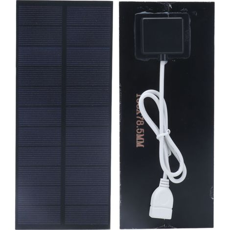 Panneau solaire 2.5W 188x78.5mm pour chargeur de batterie 3.7V‑5V, haute efficacité, portable pour serre et usage domestique (1/5)