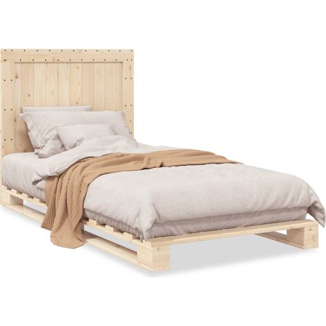 Maison Exclusive - Giroletto con Testiera 100x200 cm Legno Massello di Pino