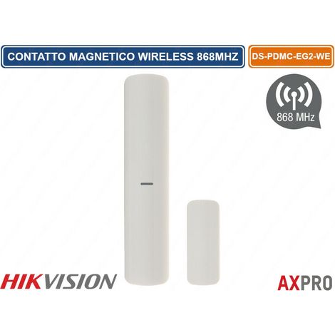 Hikvision – Détecteur d'ouverture sans fil 314300060 – Alimentation par pile CR123A – Portée de transmission 1,6 km – Technologie Tri-X - 314300060-sans (1/7)