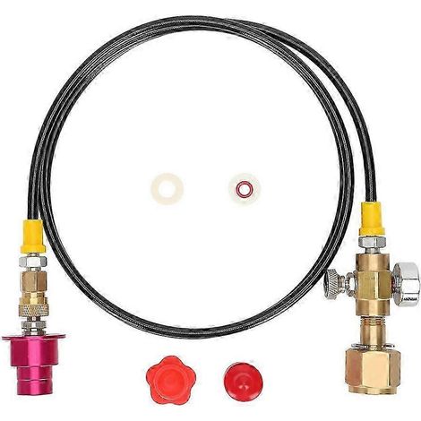 Compatible avec les machines à soda Terra DUO Art Aqua, adaptateur CO2, tuyau à raccord rapide de 152 cm (60 pouces), compatible avec CG QAQ (1/5)