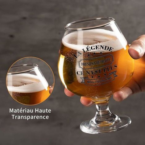 Cadeau Retraite Homme, 17oz Verre à Bière Cadeau pour une Retraitée, Cadeaux Retraite pour Départ Collègue Humoristiq VERRE A BIERE (1/5)