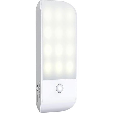 Lampes de placard à détecteur de mouvement, veilleuse rechargeable avec 12 LED pour tiroirs, commodes, placards et plus encore… (1/5)
