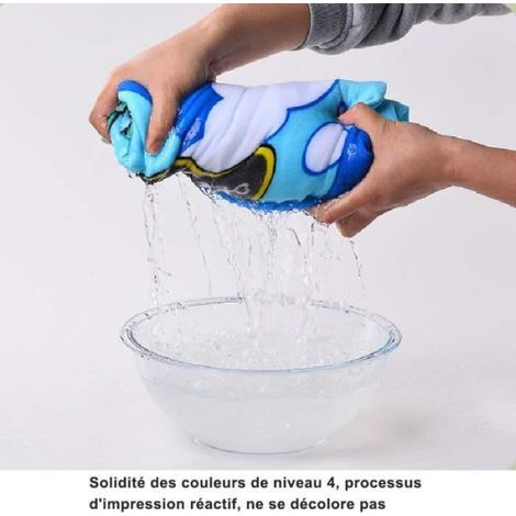 Serviette de plage – Serviette de plage imprimée en microfibre, grande serviette de bain 100 x 180 cm (1/4)