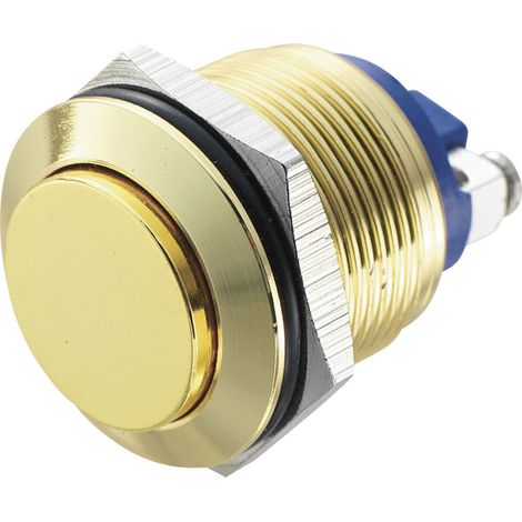 TRU COMPONENTS GQ 19H-G Vandalismusgeschützter Drucktaster 48 V/DC 2 A 1 x Aus/(Ein) tastend   IP65