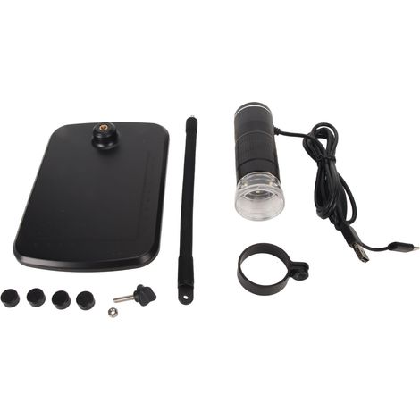 3-in-1 50-1000x Digitales USB-Mikroskop mit Stativ, 640x480 HD Inspektionskamera für Android und Windows, tragbar.