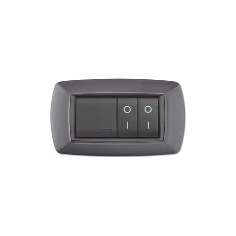 PLACCA LIFE LIVING PLAST GRIGIO CHIARO VULCAN 4P- 1,0 pz