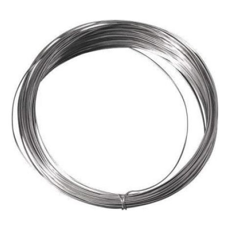 Fil avec coeur en cuivre - - 1,00 mm - Argenté - Durable - Flexible