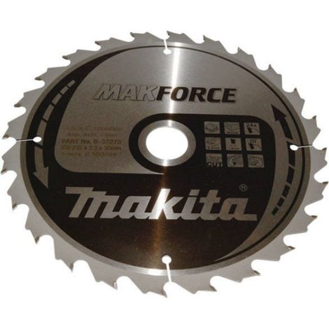 Makita B-32275 Makforce Lame de scie circulaire 235x30 mm pour bois (1/2)