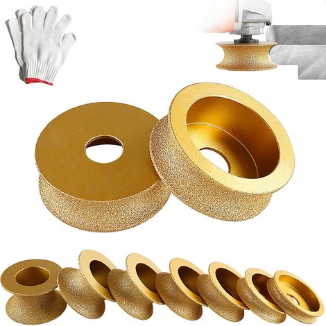 Roue de rectification de diamant de bord, roue de diamant à main de profil, outil de coupe de disque WheelGrinder de coupe de diamant rond(20mm) (1/5)