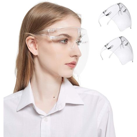 Dust Cap with Transparent Visor Mouth Cover Face Protection Cover (2pcs) (1/5)