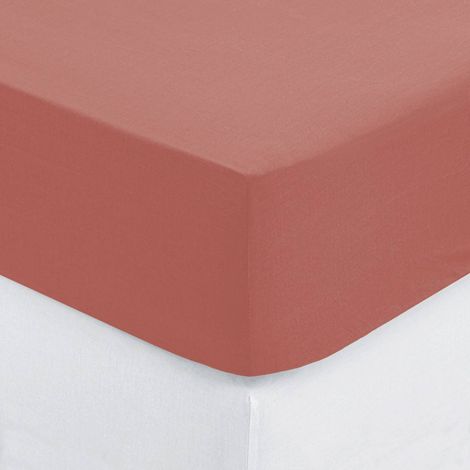 Lenzuolo a pieghe carina in cotone rosa blush 90x190cm - Atmosphera créateur d'intérieur