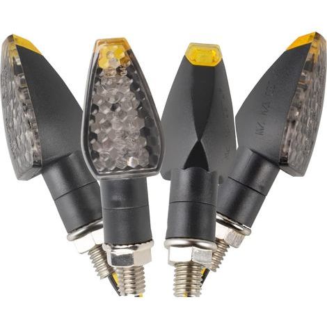 Set mit 4 universellen M10 12V LED-Blinkern für Motorräder, 14 LEDs für Motorräder und Roller (1/5)