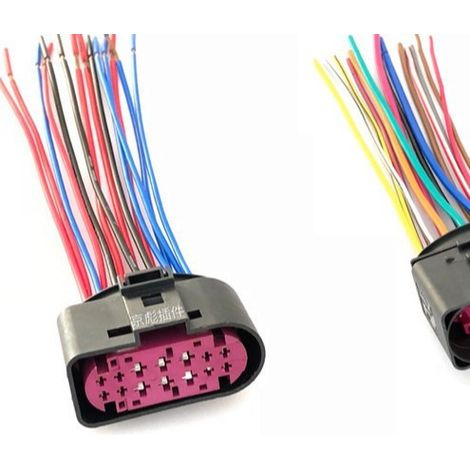Audi A4 A6 A4L A6L headlight wiring harness connector, Audi A6L headlight connector, taillight connector (1/5)