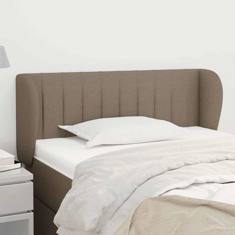 vidaXL Cabecero de tela gris taupe 83x23x78/88 cm (1/5)