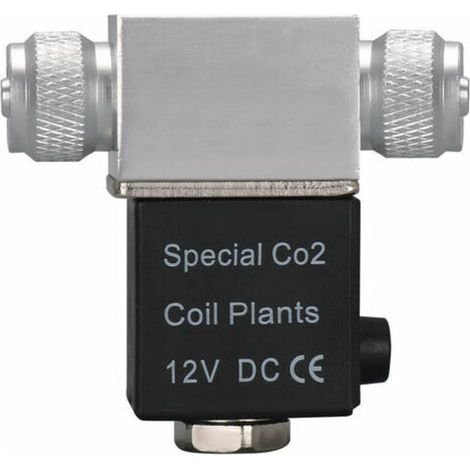 Elettrovalvola magnetica per regolatore di sistema CO2, a doppia testa, uscita 12V CC.