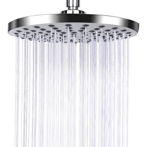 Cabezal de ducha antical - Acero inoxidable - 20 cm - Cromado (1/5)