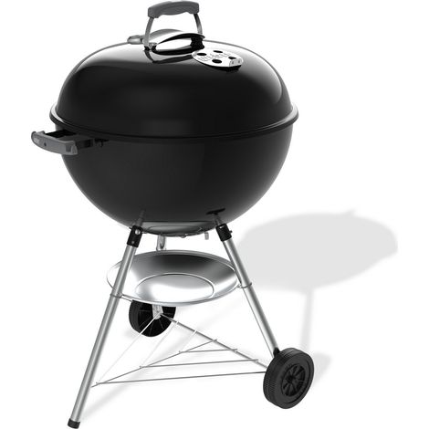 Barbecue a charbon - Weber - Bar-B-Kettle - Ø57 cm - Thermometre intégré - Acier émaillé - 9 couverts - Noir (1/5)