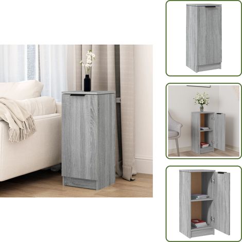 The Living Store Sideboard Grau Sonoma 30x30x70 cm Holzwerkstoff - Holzschrank (1/5)