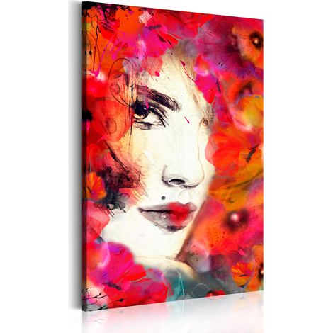Quadro - Donna tra i papaveri - 40x60 (1/4)