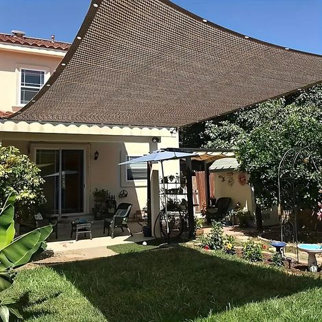 Filet pare-soleil, filet pare-soleil de jardin, taux d&aposombrage de 90%, avec trous, indéchirable, respirant, 2x3 mètres (1/5)