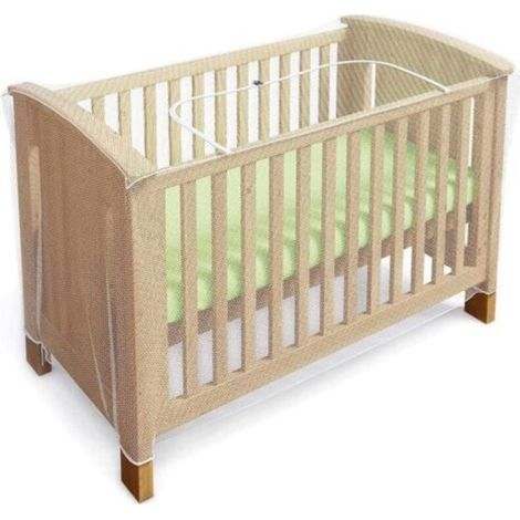 Moustiquaire Lit de Bébé, Berceau et Lit Parapluie avec Fermeture Eclair et Ouverture Rapide et Facile Confortable et Universelle (1/5)