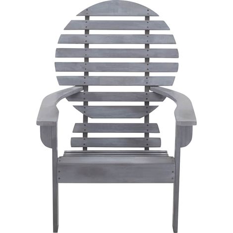 vidaXL Silla Adirondack madera maciza de acacia gris (1/2)