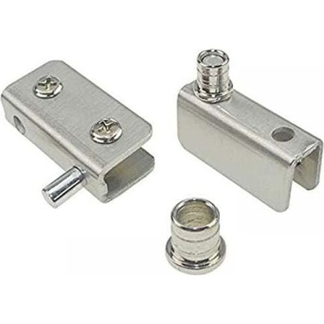2pcs 40x14mm Frameless Glass Door Hinge Stainless Steel Glass Door Hinge Glass Clip (1/3)