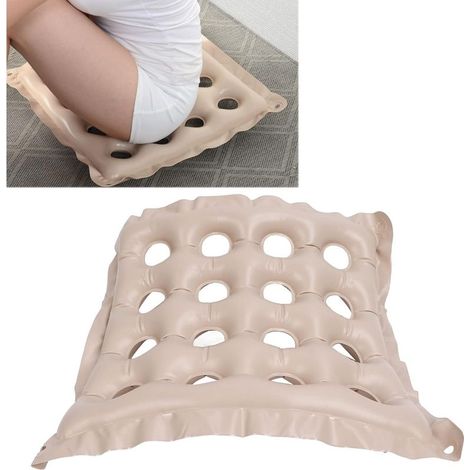 Coussin de siège gonflable, matelas pneumatique, coussin de voyage, adapté à une utilisation à la maison, au bureau et en fauteuil. (1/5)