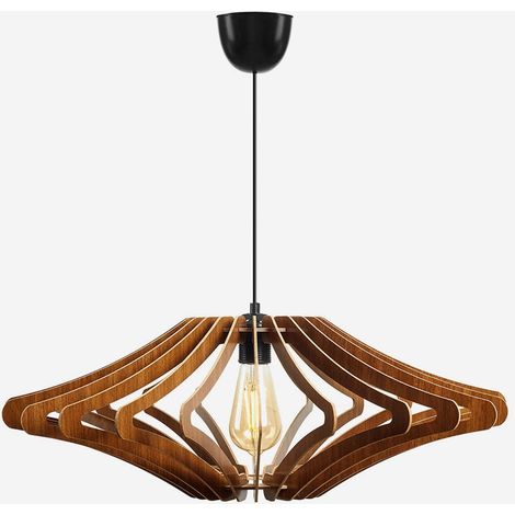 Design-Hängeleuchte Velune aus dekorativem MDF (1/3)