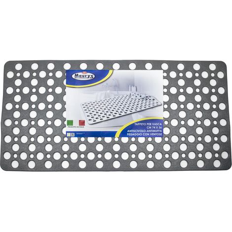 MAURY'S TAPPETO VASCA 74X36CM GRIGIO (1/5)